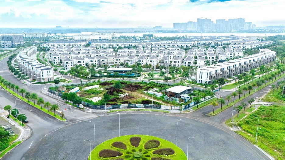 Một góc đô thị sinh thái ven sông Aqua City.