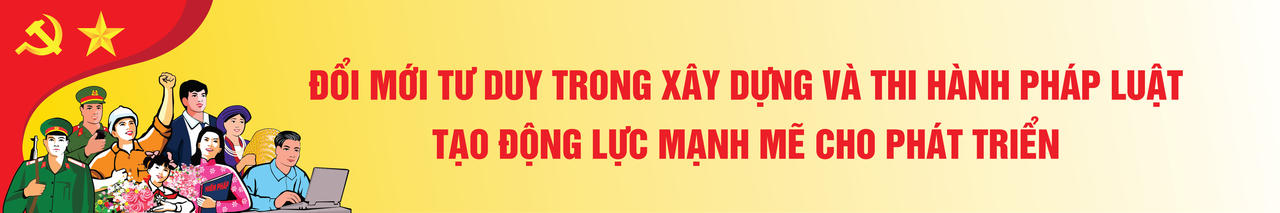 Các mẫu pano, banner, standee phục vụ hoạt động truyền thông hưởng ứng Ngày Pháp luật Việt Nam do Bộ Tư pháp thiết kế