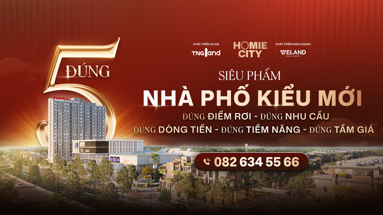 Giải pháp đầu tư “không lo rủi ro” với sản phẩm nhà phố 5 đúng của TNG Land