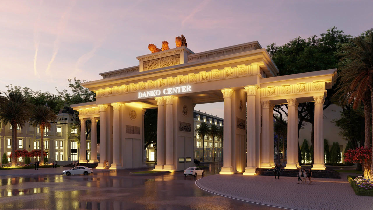 Cổng chào Victoria – Điểm nhấn kiến trúc của KĐT Danko Center