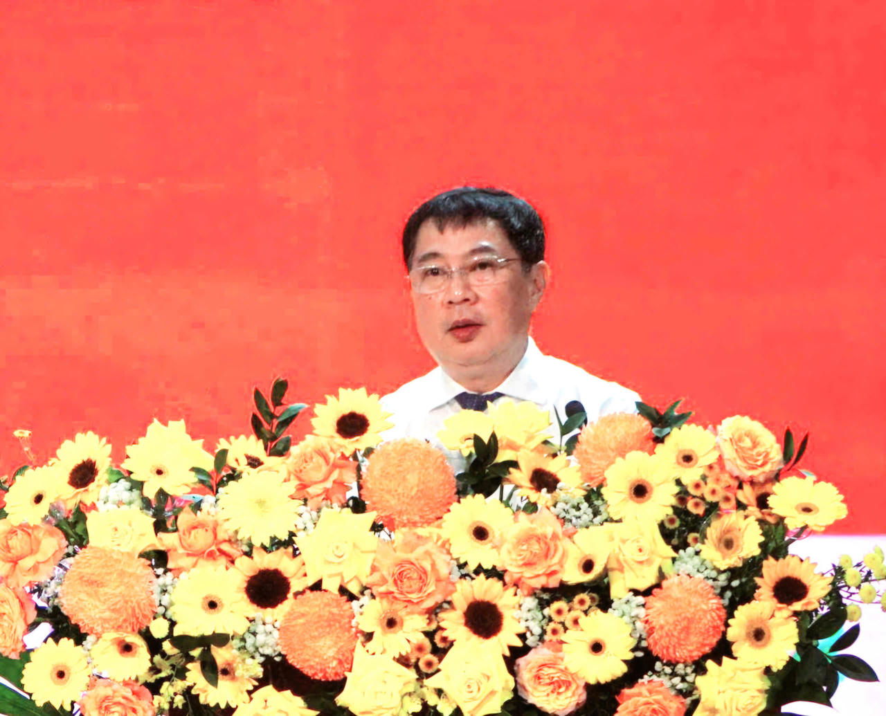 Ông Võ Minh Trung, Giám đốc Sở Khoa học và Công nghệ tỉnh An Giang phát biểu tại hội thảo.