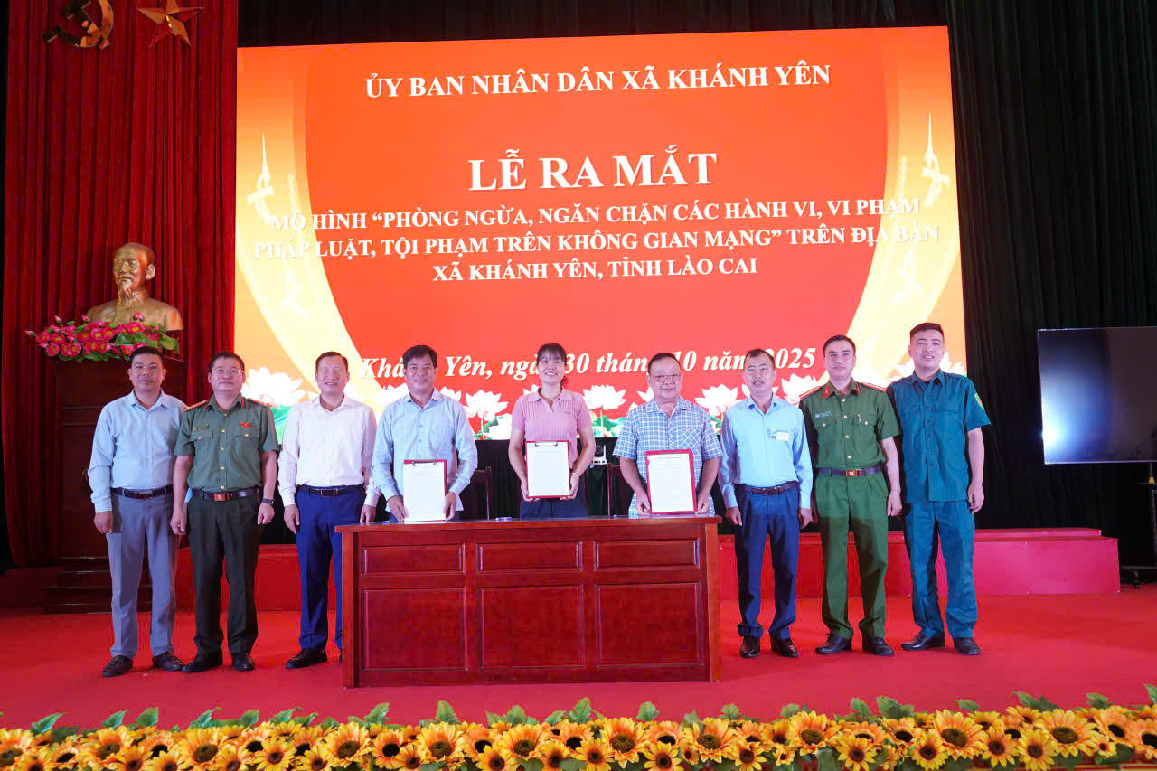 Các lực lượng tham gia ký kết tại buổi lễ 