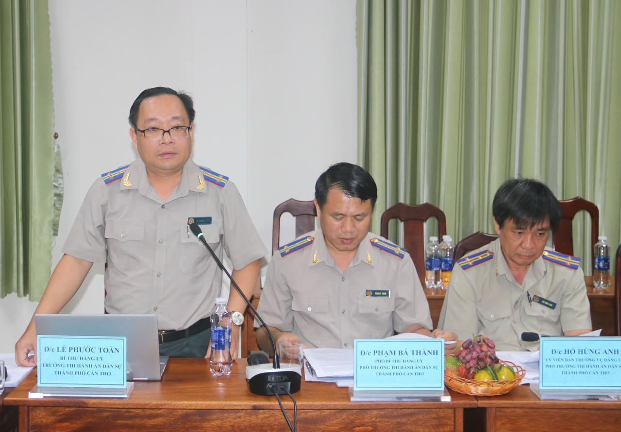 Ông Lê Phước Toàn – Trưởng THADS TP Cần Thơ phát biểu