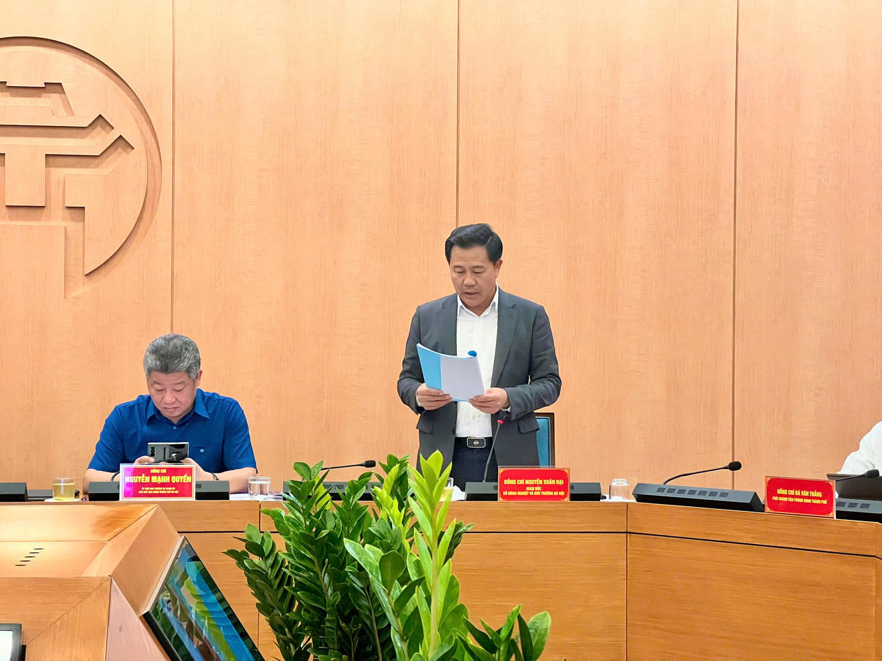 Ông Nguyễn Xuân Đại - Giám đốc Sở NN&amp;PTNT Hà Nội phát biểu. (Ảnh: PV).