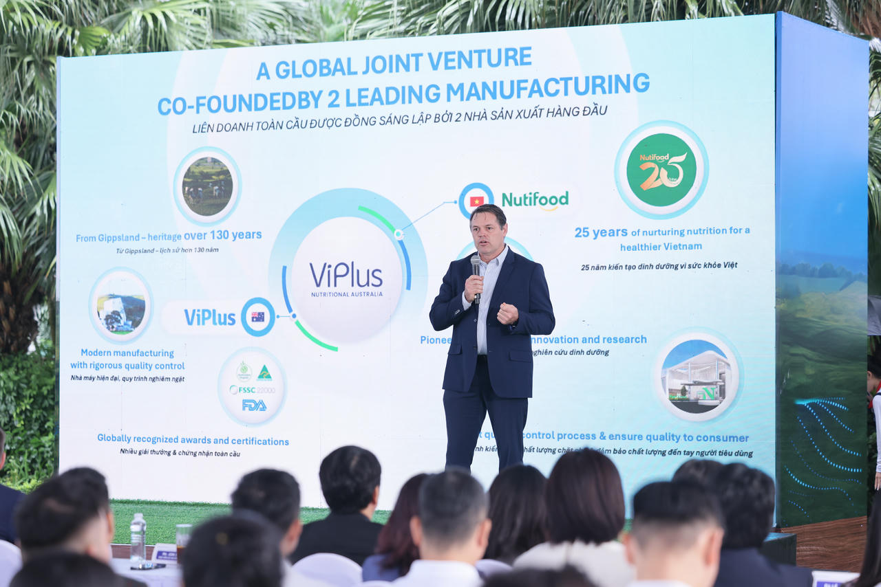 Nutifood bắt tay ViPlus Dairy (Australia) ra mắt thương hiệu sữa cao cấp quốc tế