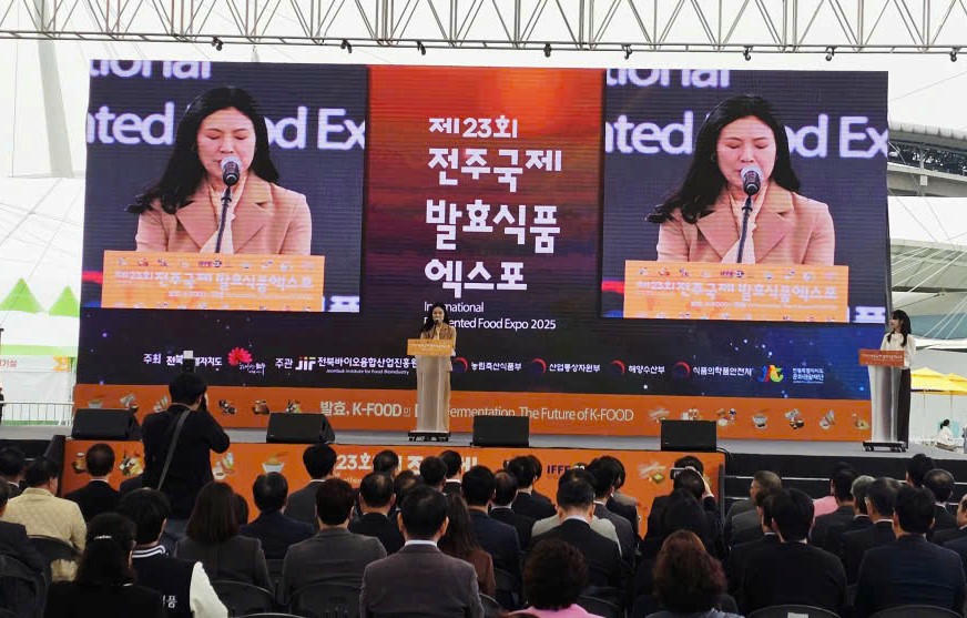 Khai mạc Hội chợ triển lãm IFFE tại Hàn Quốc năm 2025 (Ảnh Mỹ Hạnh)