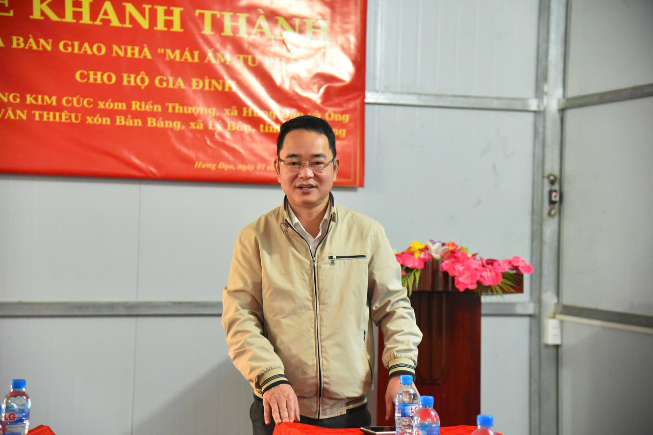 Tiến sĩ Vũ Hoài Nam, Tổng Biên Tập Báo Pháp luật Việt Nam phát biểu tại lễ. (Ảnh: Thanh Tùng)