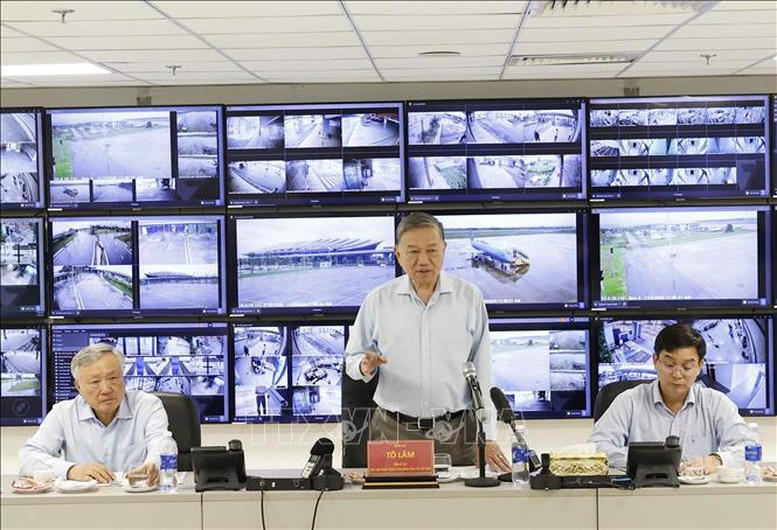 Tổng Bí thư Tô Lâm phát biểu tại cuộc làm việc với lãnh đạo TP. Huế - Ảnh: TTXVN