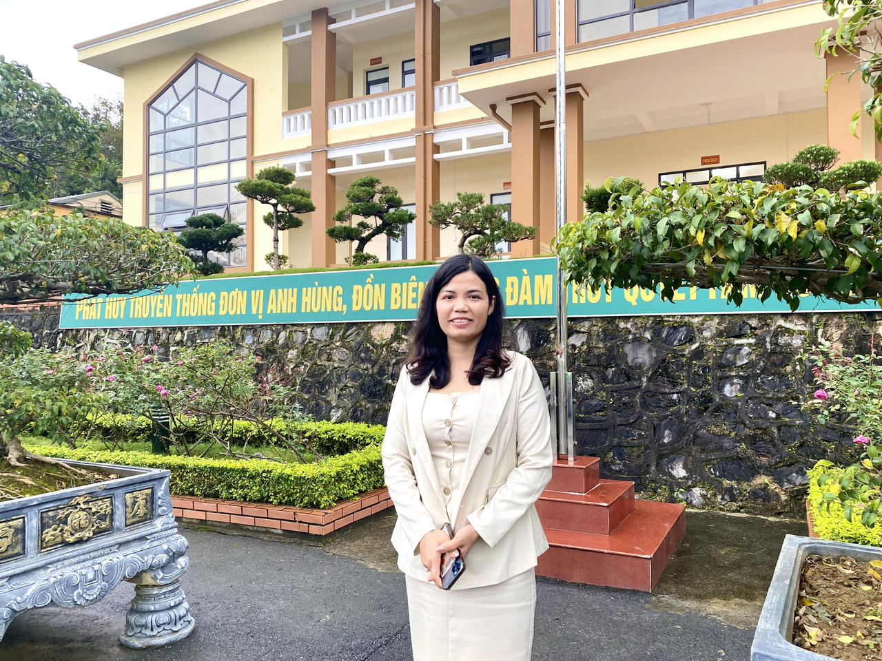 Bà Đinh Thị Kim Ngân, Chủ tịch HĐQT Công ty cổ phần Giáo dục Khoa học An toàn Việt Nam. (Ảnh: Lê Hanh)