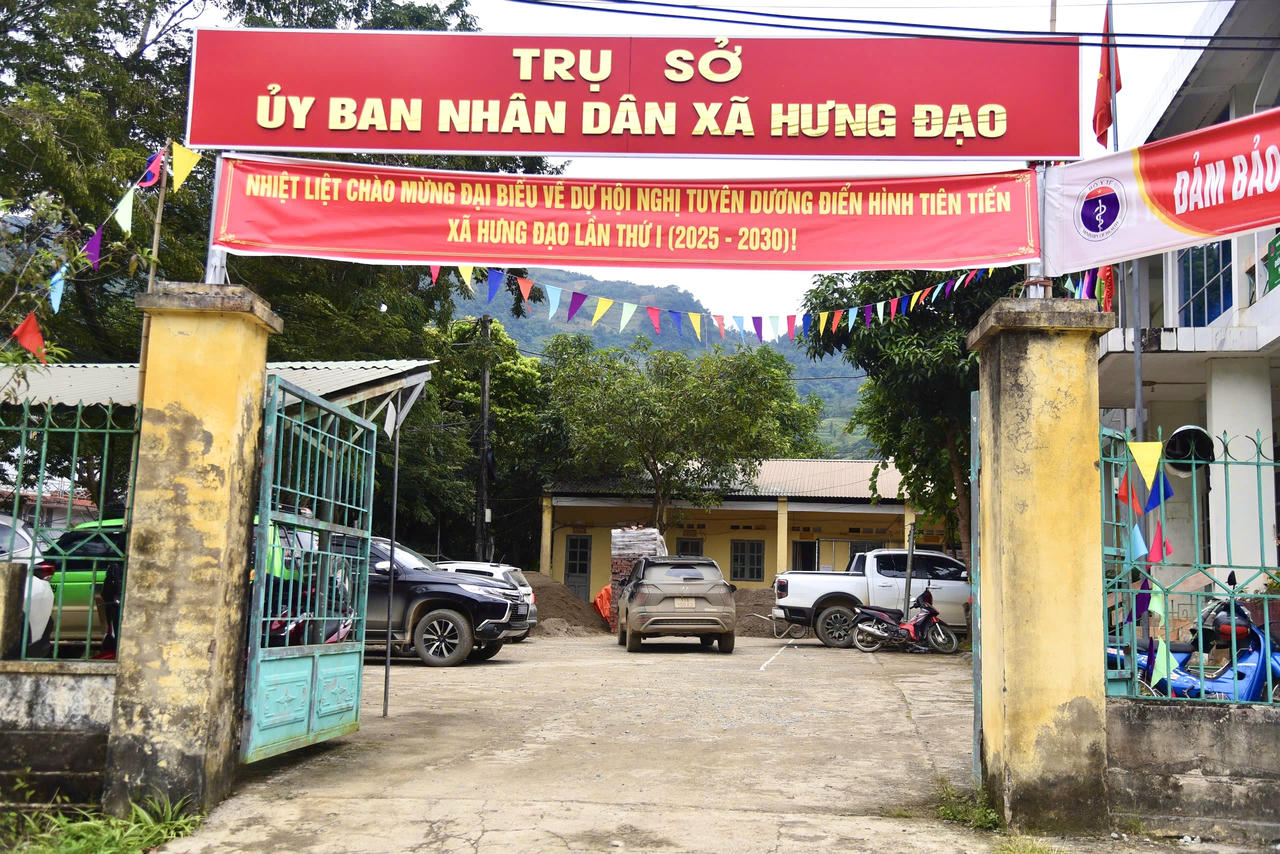 Trụ sở UBND xã Hưng Đạo, tỉnh Cao Bằng. (Ảnh: Thanh Tùng)