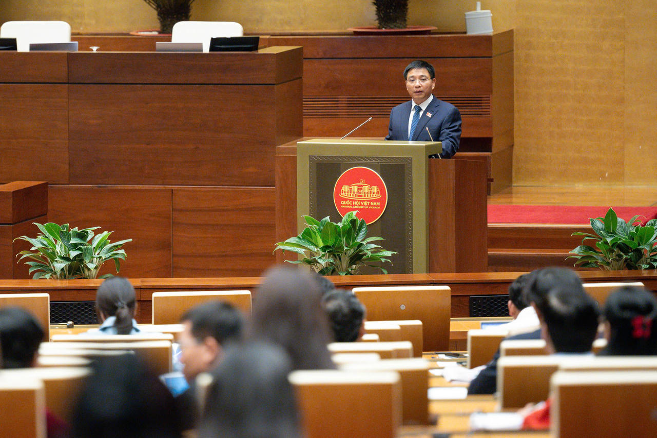 Bộ trưởng Bộ Tài chính Nguyễn Văn Thắng. (Ảnh: quochoi.vn)