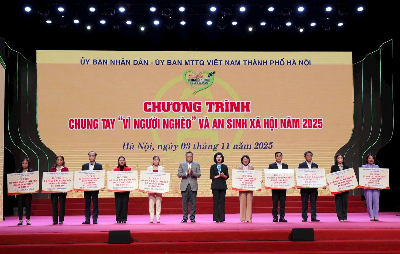 Hà Nội tiếp nhận hơn 93 tỷ đồng ủng hộ người nghèo