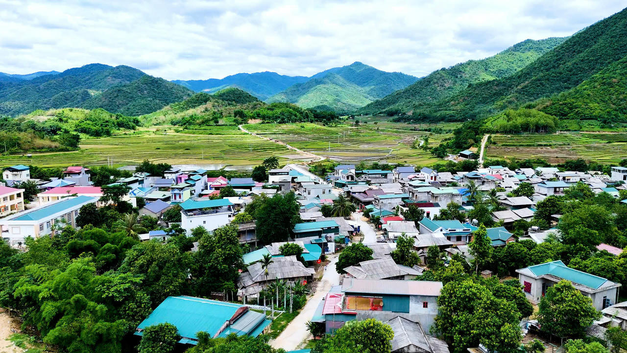 Một góc xã Quang Chiểu, Thanh Hóa.