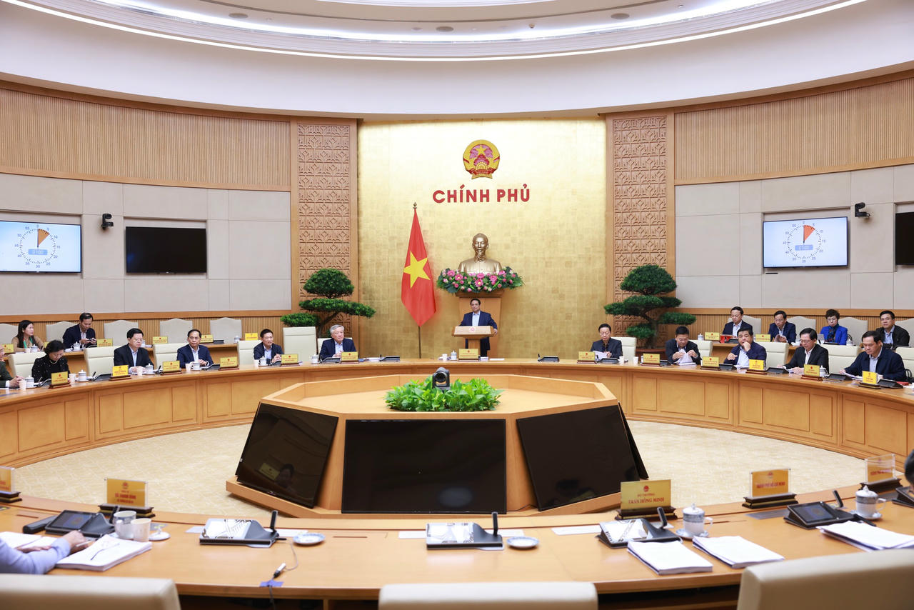 Thủ tướng Phạm Minh Chính chủ trì Phiên họp. Ảnh: VGP