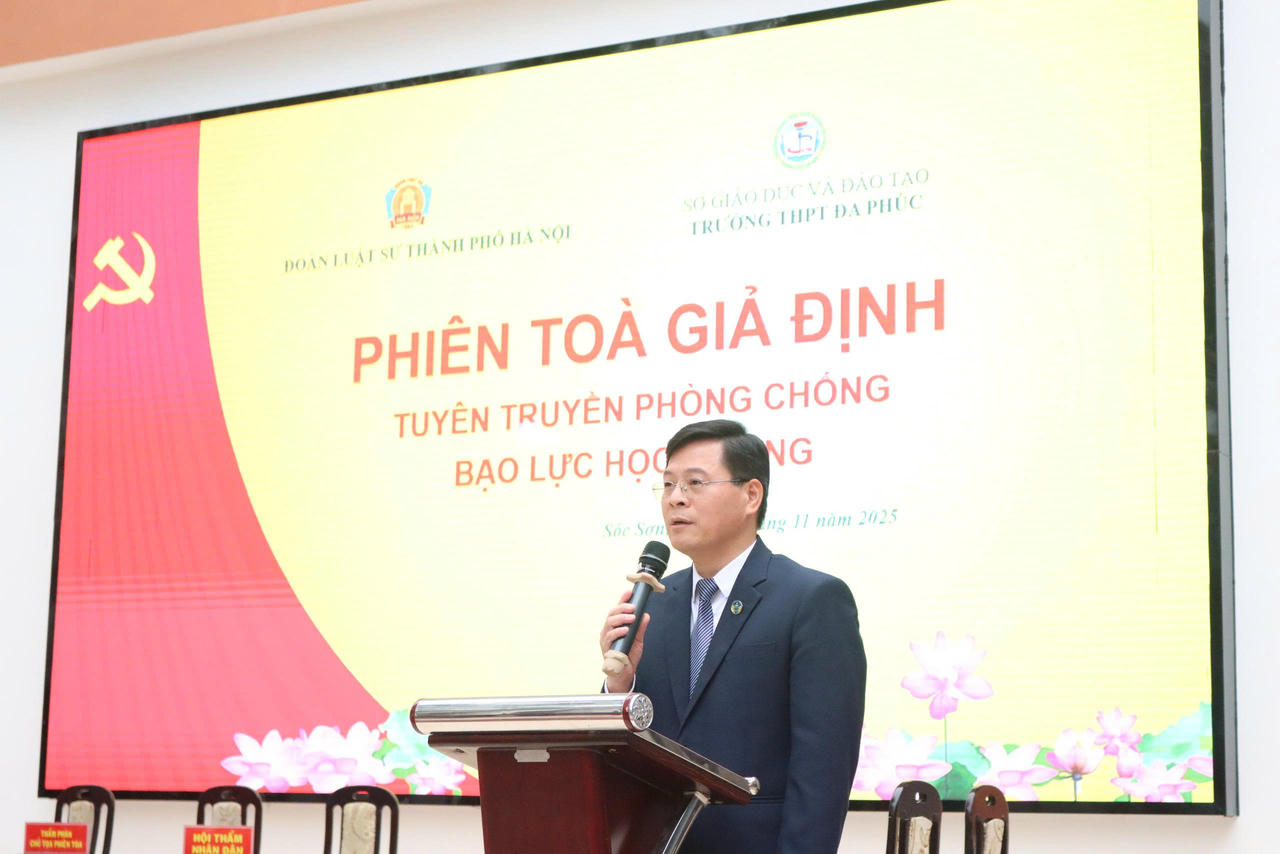 Luật sư Nguyễn Văn Hà phát biểu