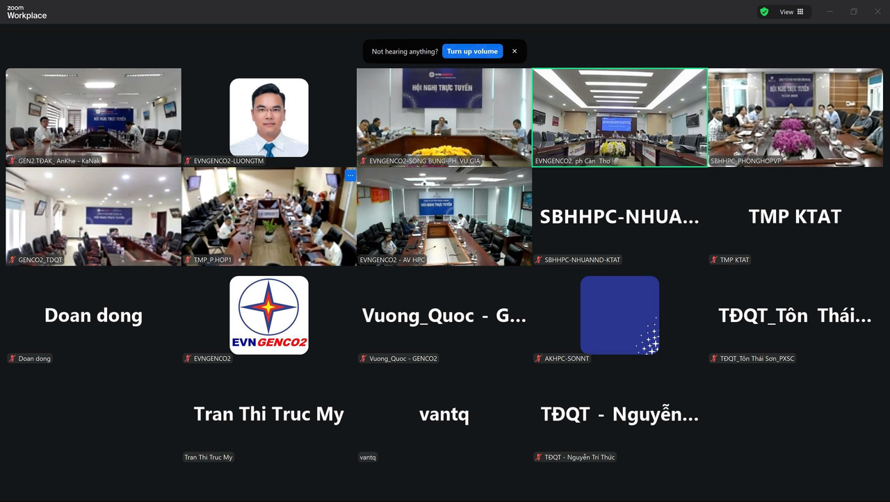 Các Đơn vị tham dự họp theo hình thức trực tuyến tại các điểm cầu.