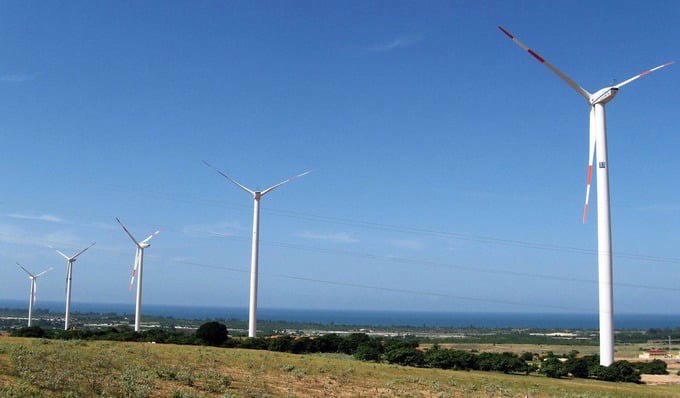 Một dự án năng lượng điện gió có nguồn vay từ Agribank.