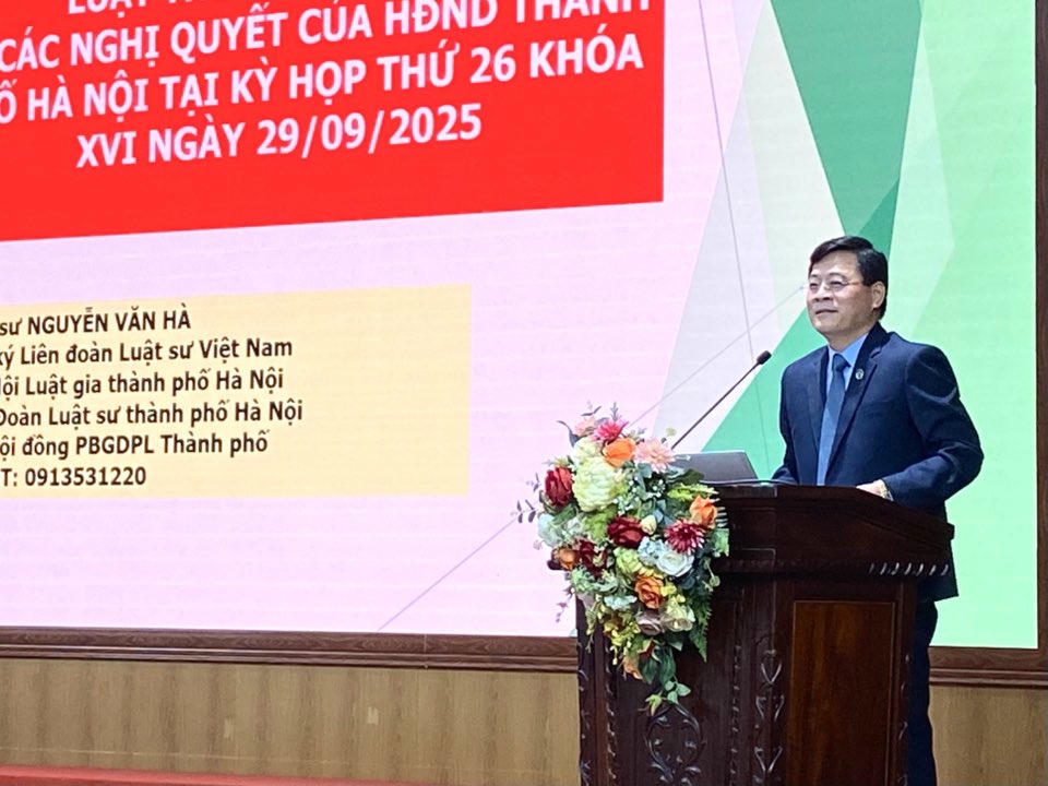 &nbsp;Ông Nguyễn Văn Hà, Phó Chủ nhiệm Đoàn Luật sư thành phố Hà Nội. (Nguồn: PV)