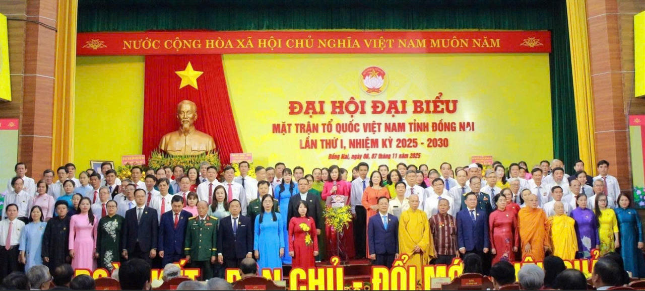 Toàn cảnh Đại hội MTTQ Việt Nam tỉnh Đồng Nai lần thứ I.