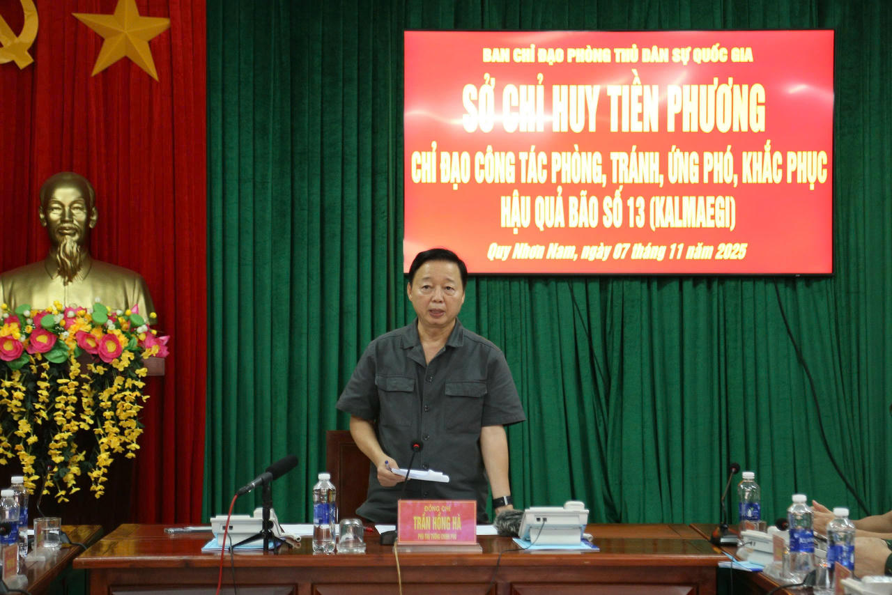 Phó Thủ tướng Trần Hồng Hà phát biểu tại cuộc họp.