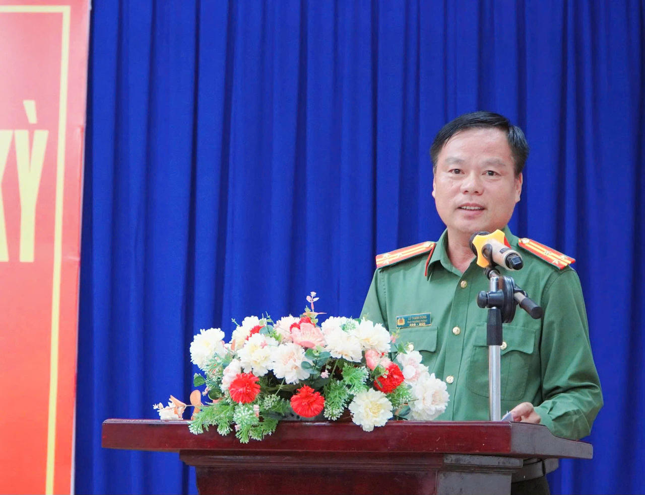 Thượng tá Lữ Thanh Dũng, Phó Trưởng Phòng Công tác Đảng và Công tác chính trị, Công an tỉnh An Giang.