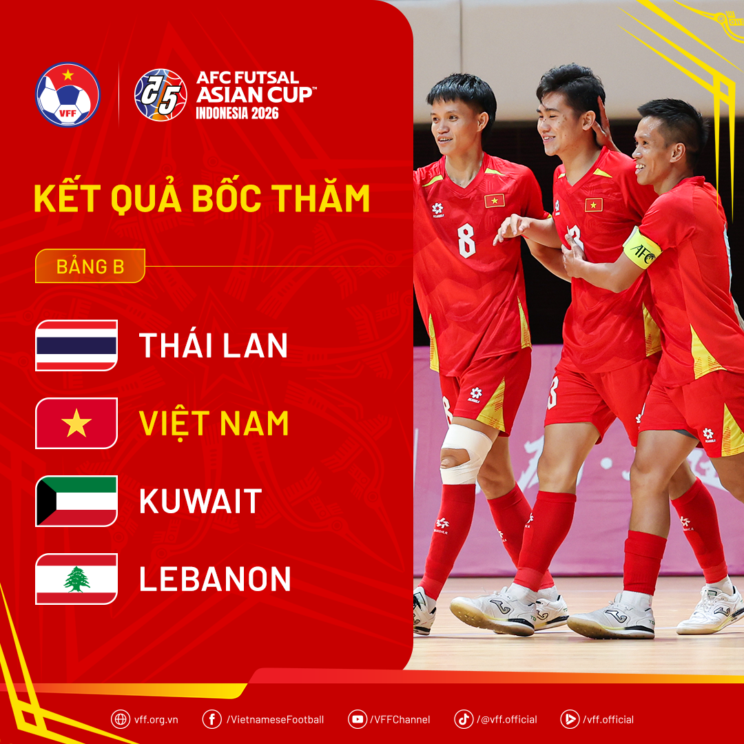 Futsal Việt Nam không được nghỉ sau SEA Games 33