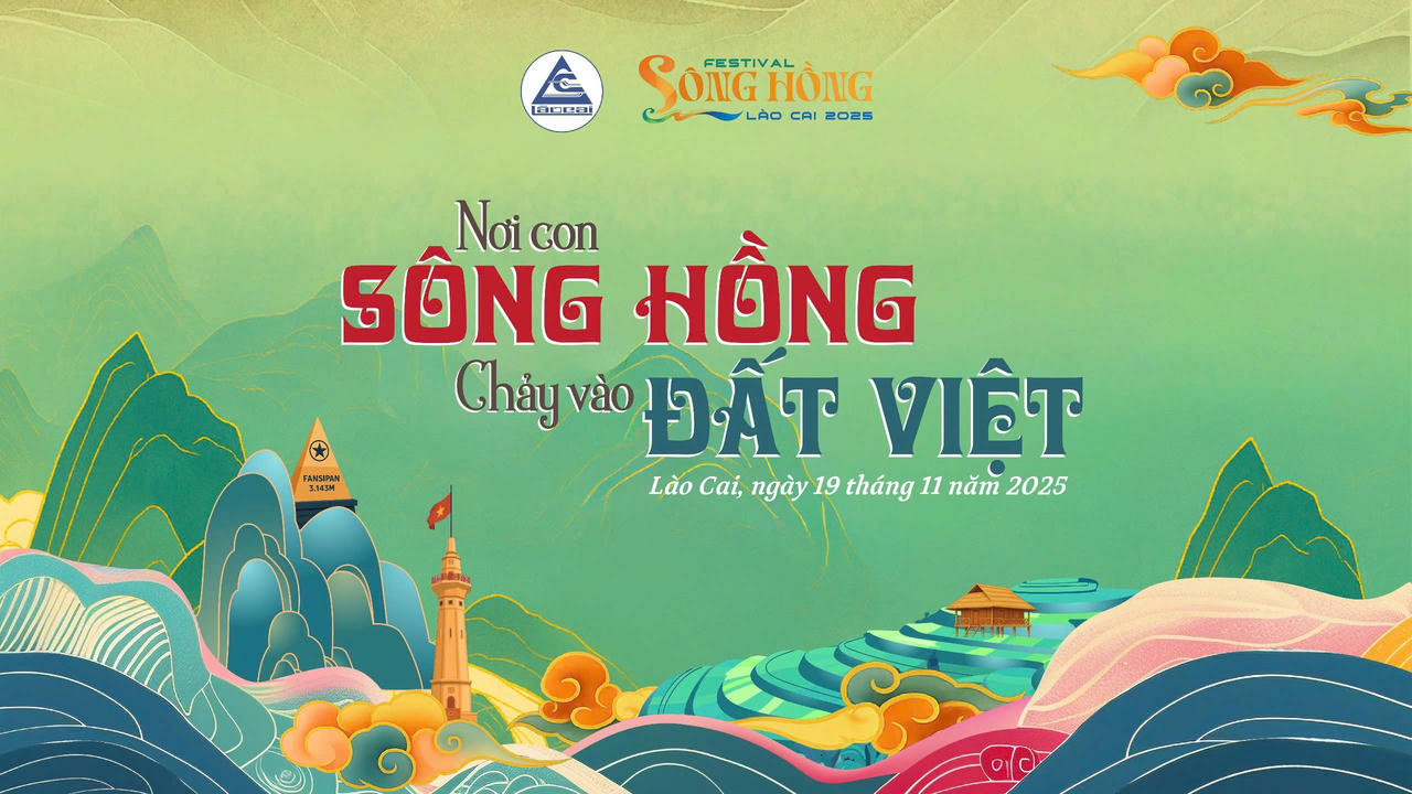 Festival có chủ đề "Nơi con Sông Hồng chảy vào đất Việt". Ảnh: BTC.