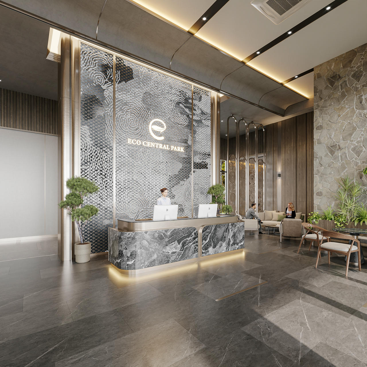 Sảnh chờ sang trọng sẽ có tại Swanlake Residences