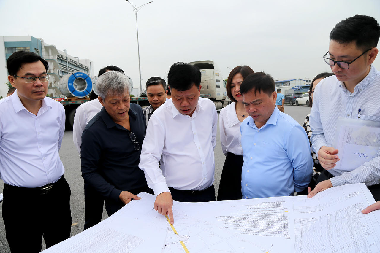 Phó chủ tịch UBND thành phố thực địa tại Dự án Khu công nghiệp (KCN) An Dương