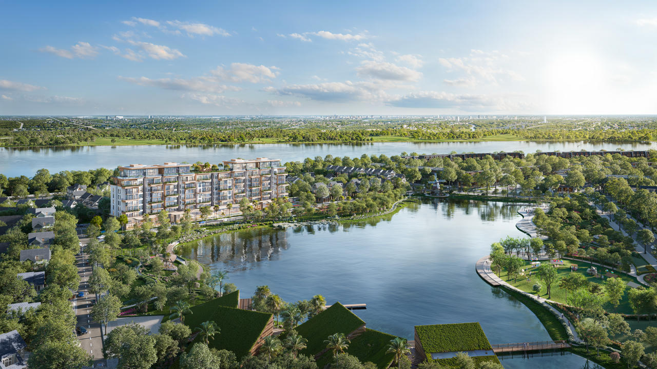 Swanlake Residences có view kép hồ Thiên Nga và sông Lam