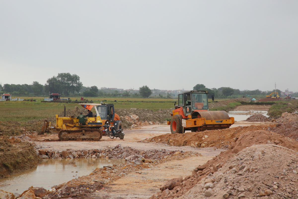 Công trường dự án ĐT.285B.

