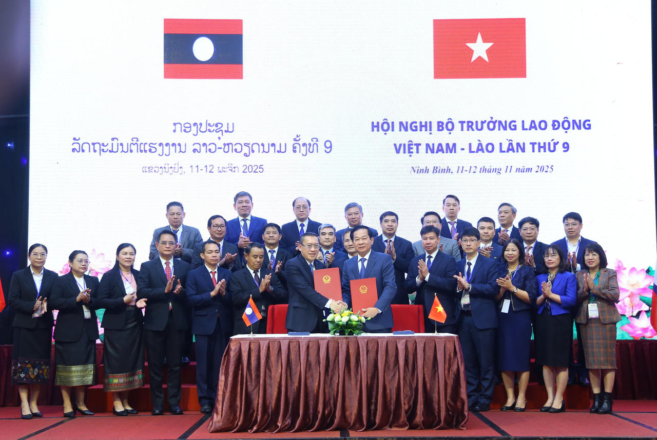 Hội nghị Bộ trưởng Lao động Việt Nam - Lào lần thứ 9: Tiếp tục thúc đẩy hợp tác về lao động, việc làm, người có công