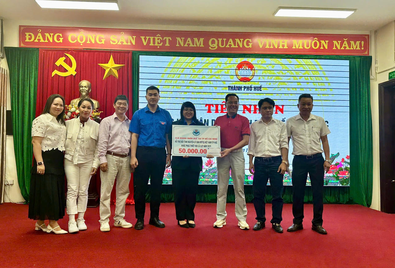 Từ Thành phố Hồ Chí Minh, tấm lòng những người con xứ Huế gửi yêu thương về miền lũ