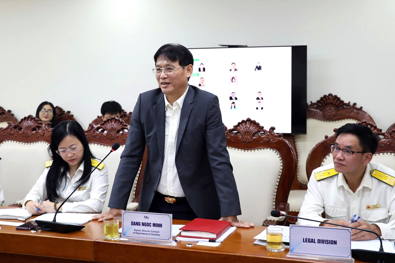 Phó Cục trưởng Cục Thuế Đặng Ngọc Minh. Ảnh: DTH
