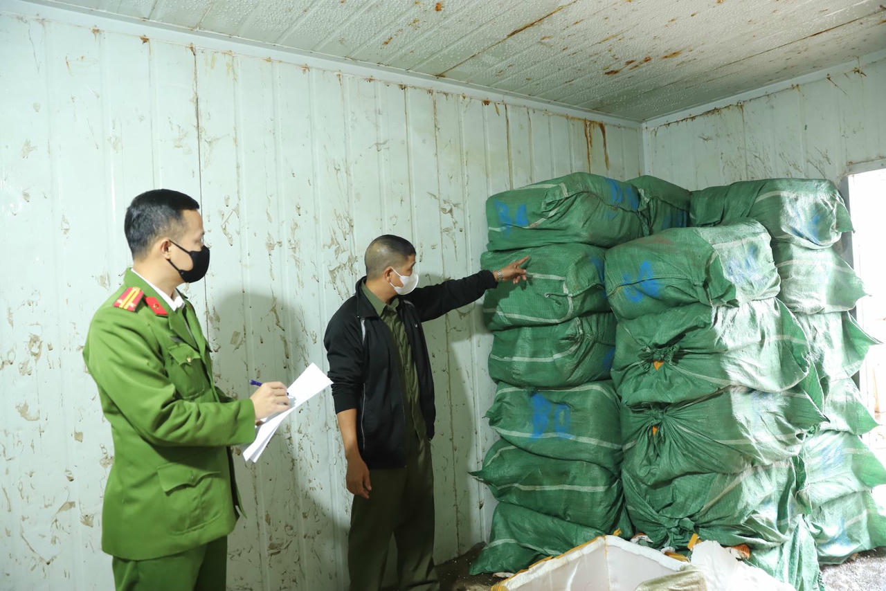 Phát hiện gần 2 tấn thực phẩm đông lạnh không nguồn gốc, xuất xứ