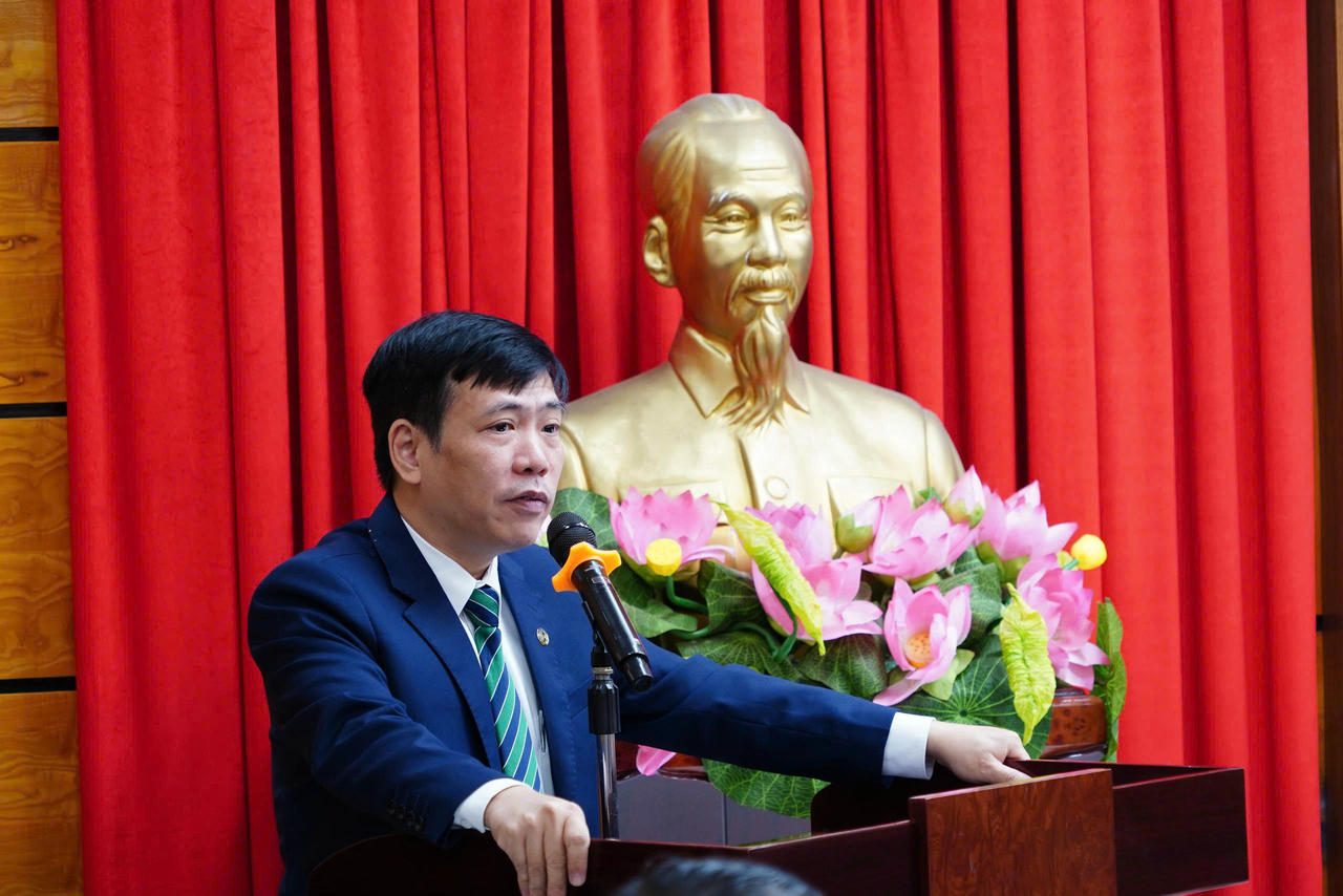 TS Hoàng Xuân Châu, Phó Hiệu trưởng Trường Đại học Luật Hà Nội phát biểu