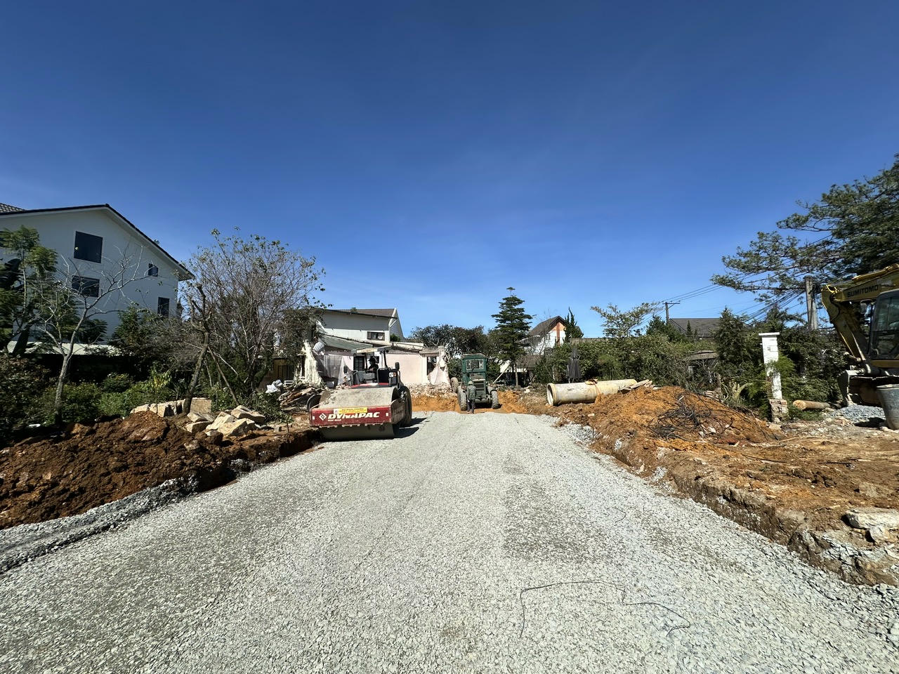 Tháo gỡ vướng mắc mặt bằng, tuyến đường ở trung tâm Đà Lạt tăng tốc về đích