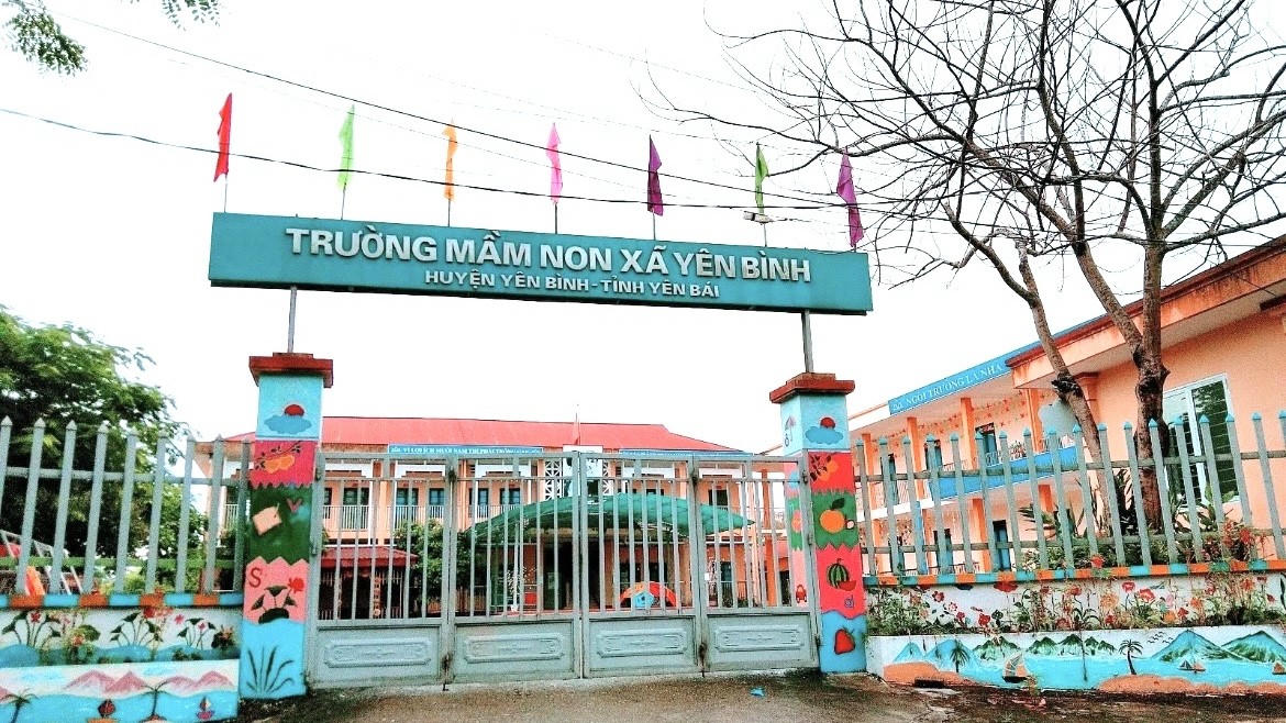 Hiện trạng trường mầm non xã Yên Bình trước khi đổi tên thành Trường mầm non Bạch Hà (xã Thác Bà - Tỉnh Lào Cai). Ảnh: Nguyên Đức.