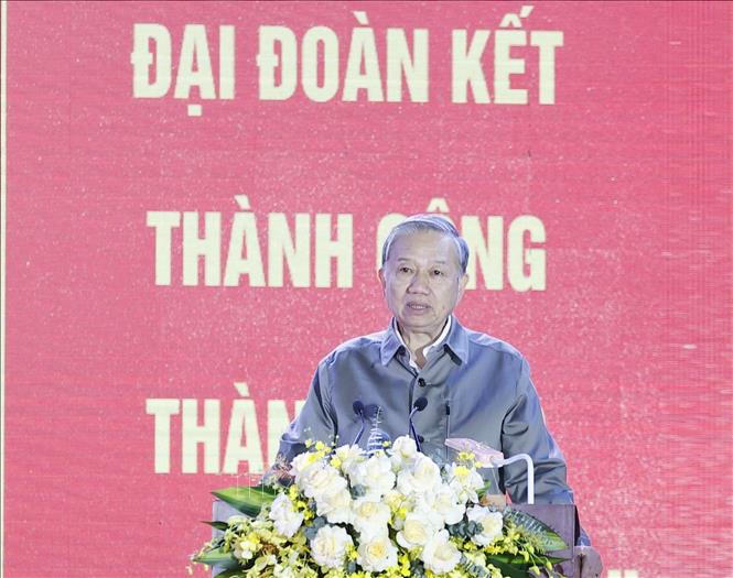 Tổng Bí thư Tô Lâm phát biểu. Ảnh: Thống Nhất/TTXVN