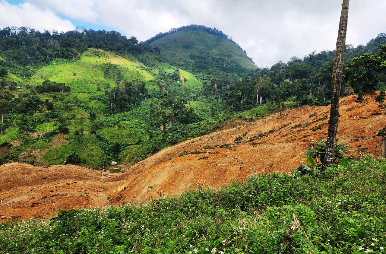 Khu vực xảy ra sạt lở.&nbsp;