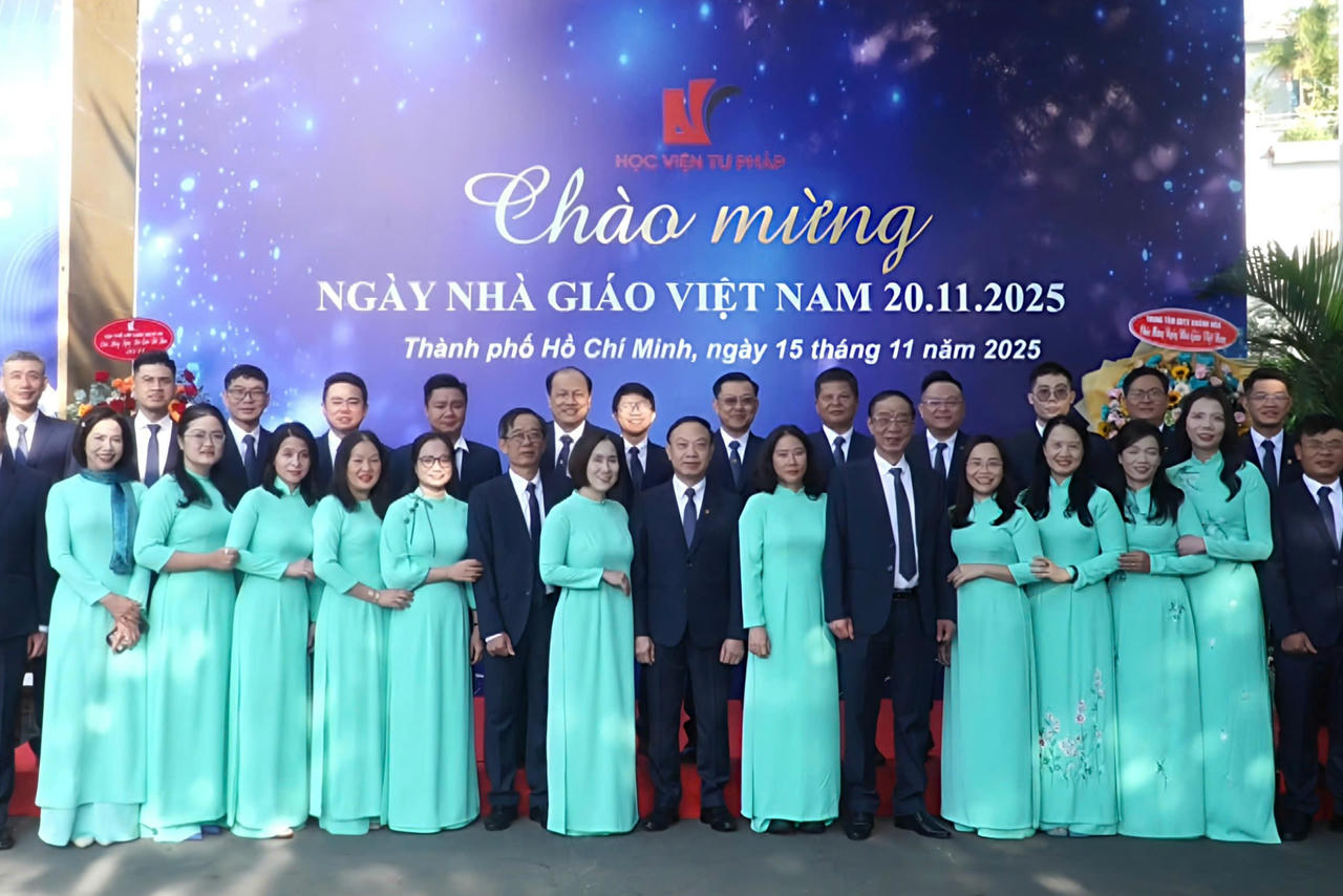 Học viện Tư pháp tổ chức “Gặp mặt tri ân” Ngày Nhà giáo 20/11 tại TP HCM