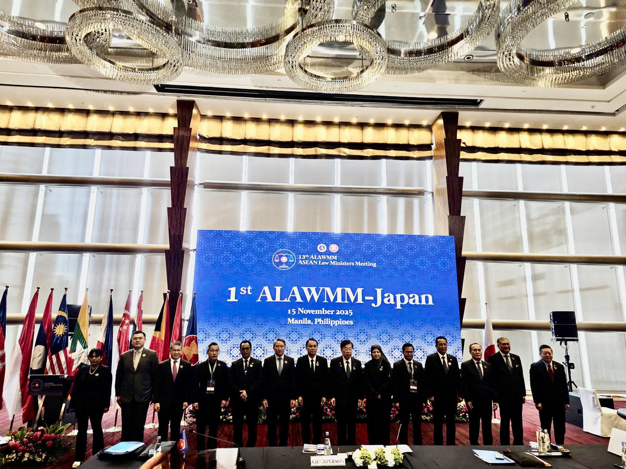  Trưởng đoàn các nước dự Hội nghị Bộ trưởng Tư pháp ASEAN - Nhật Bản lần thứ nhất.