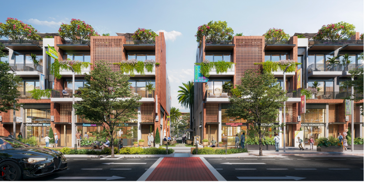 Thiết kế nhà phố 3 tầng 1 tum tại Homie City cho phép chủ sở hữu vừa ở, vừa kinh doanh, vừa khai thác cho thuê