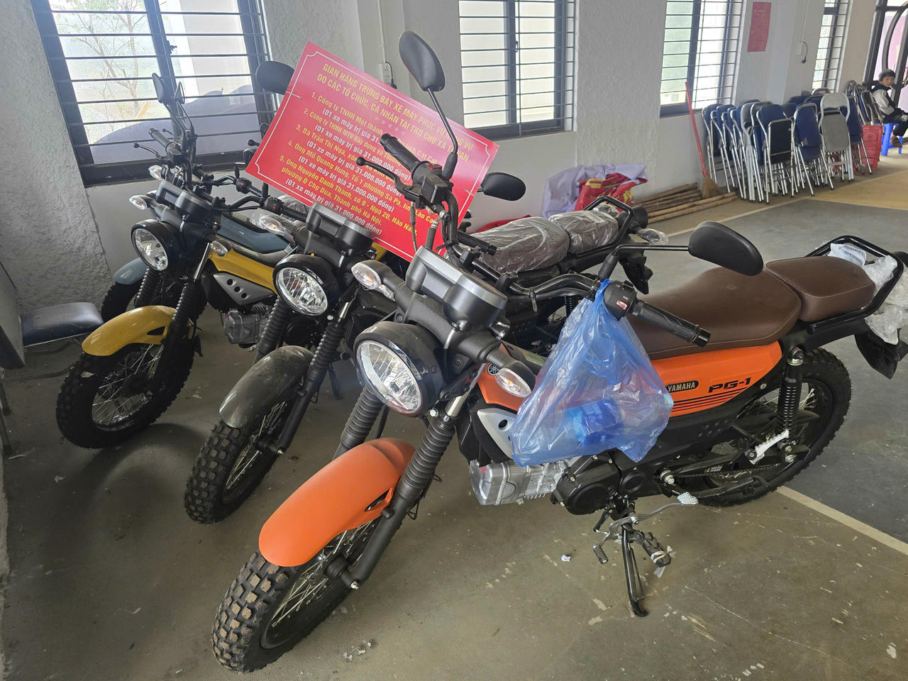 Những chiếc xe máy xã hội hoá nhưng không được sử dụng do... không phù hợp tiêu chuẩn đang phải nằm "án binh bất động".