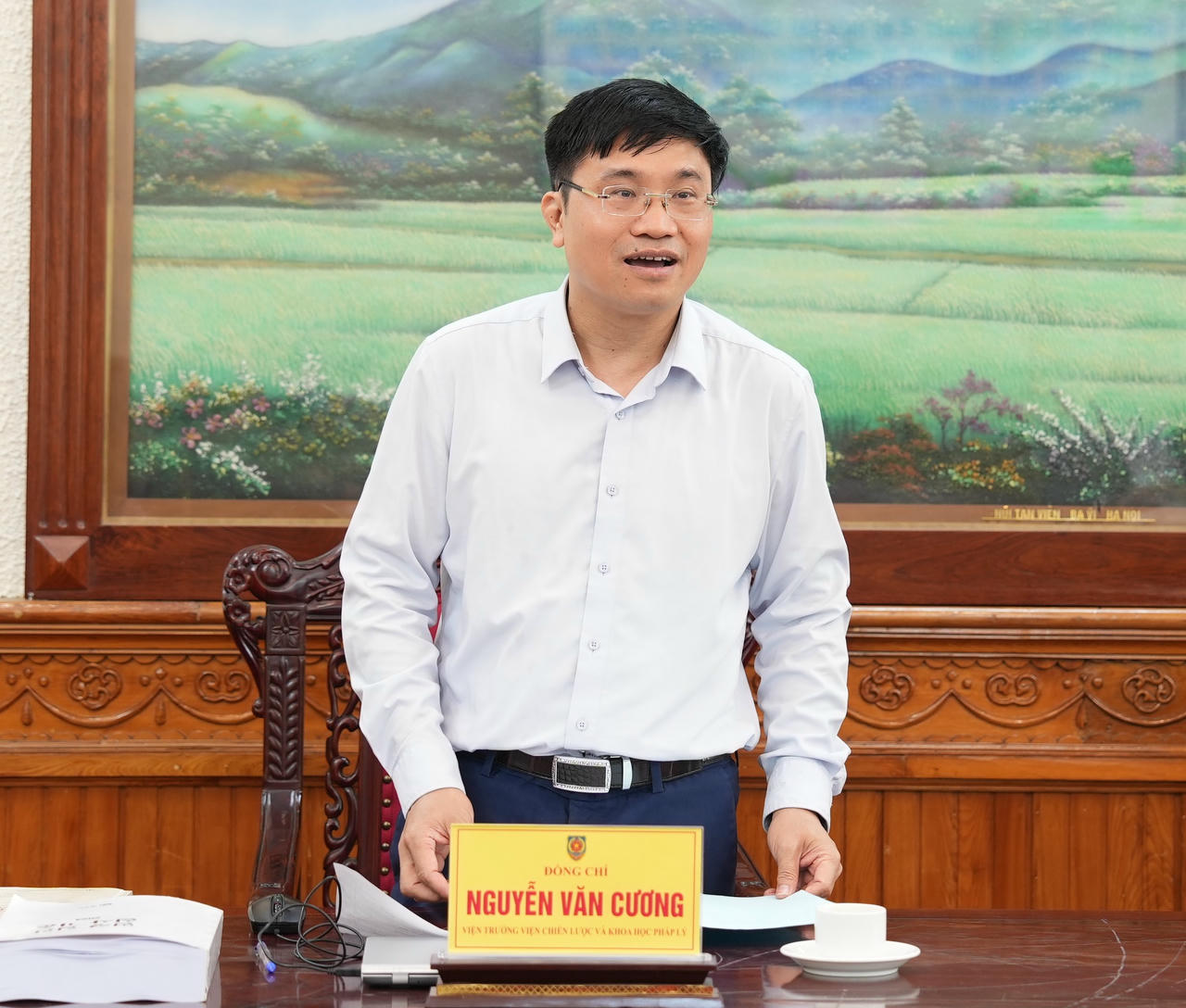 TS Nguyễn Văn Cương, Viện trưởng Viện chiến lược và Khoa học pháp lý.