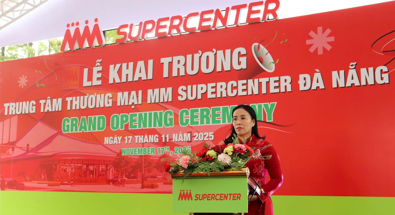 Phó Chủ tịch UBND TP Đà Nẵng Nguyễn Thị Anh Thi phát biểu tại sự kiện. 