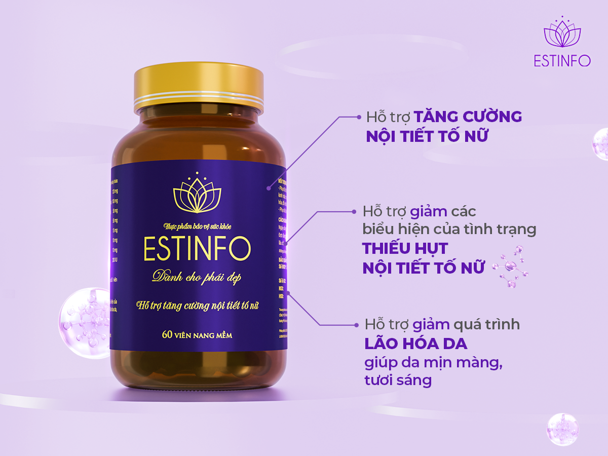 TPBVSK Estinfo – Giúp hỗ trợ tăng cường nội tiết tố nữ