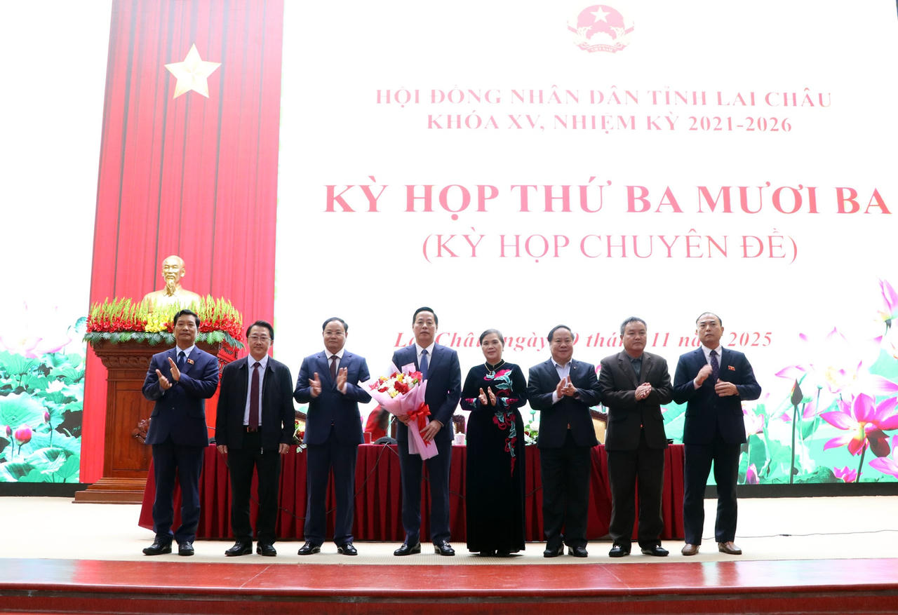 Ông Hà Quang Trung giữ chức Chủ tịch UBND tỉnh Lai Châu