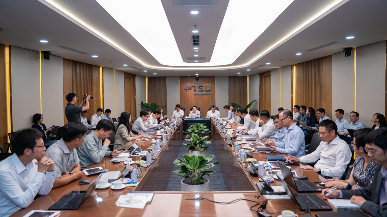 Cuộc họp giữa lãnh đạo Petrovietnam với PTSC.