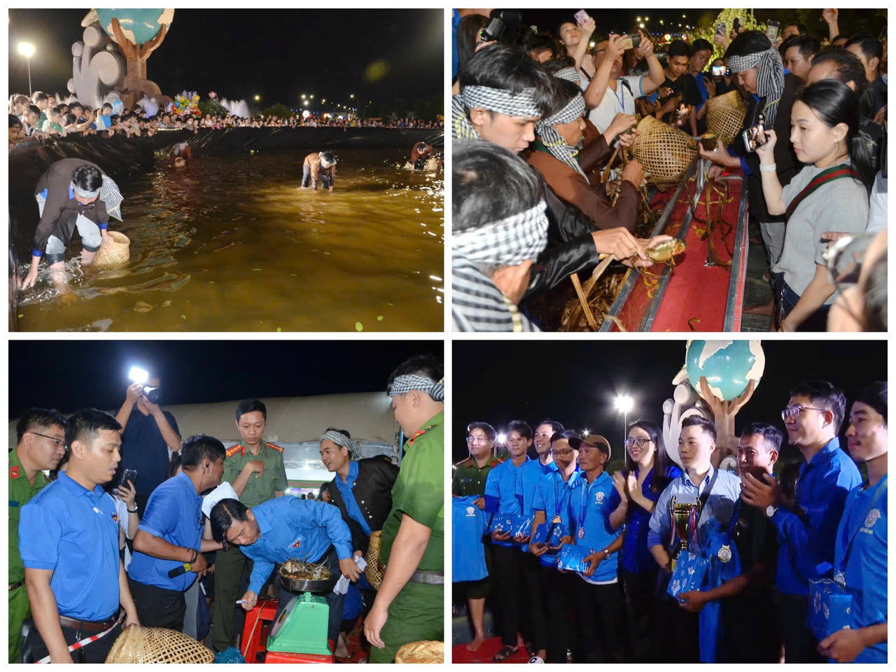 Các đội phải mò cua trong bể lớn, chuyển cua cho đồng đội cắt dây rút rồi mới nhận dây trói để thi chính; đội có kỹ thuật đẹp và tốc độ nhanh và nhiều cua sẽ được vào vòng chung kết để trao giải.